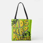 子供を喜びのトートバックのために読むことを許可して下さい トートバッグ (裏面)