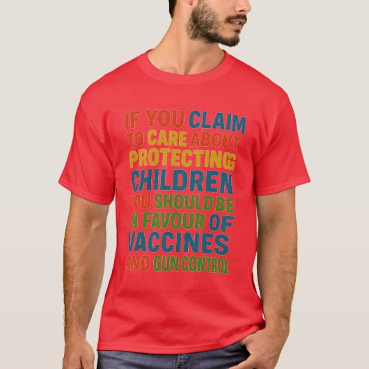 子供を守ることを真剣に考えるのであれば、あなたは Tシャツ (正面)