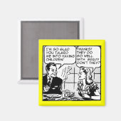 子供を持つおもしろいレトロ冷蔵庫用マグネットユーモア マグネット (正面/裏面)