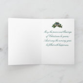 子供を持つクリスマスの挨拶状聖母マリア シーズンカード (内部)