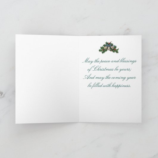 子供を持つクリスマスの挨拶状聖母マリア シーズンカード (内部)