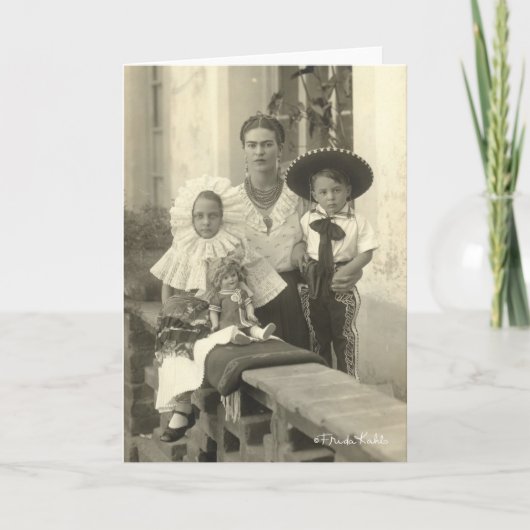 子供を持つフリーダ・カーロ カード (正面)