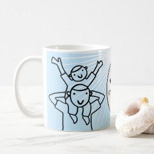 子供を持つ父の日のパパ コーヒーマグカップ