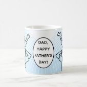 子供を持つ父の日のパパ コーヒーマグカップ (中央)