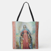 子供を持つ賛美された聖母マリア トートバッグ (裏面)