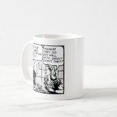 子供を持つ面白いレトロマグ ハーモア コーヒーマグカップ (正面左)