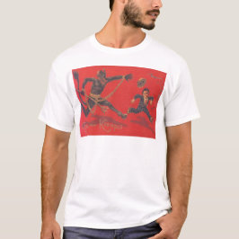 子供を追いかけるクランプス Tシャツ