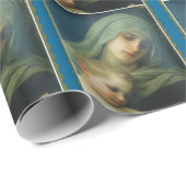 子供イエス・キリストが付いているメリー賛美されたヴァージン ラッピングペーパー (ロールコーナー)