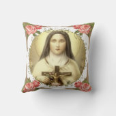 子供イエス・キリストのSt.テレーズ少し花 クッション (裏面)