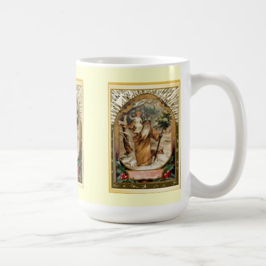 子供イエス・キリストを運ぶSt Christopher コーヒーマグカップ (右)