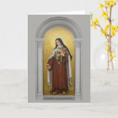 子供イエス・キリストLisieuxのSt.テレーズ カード (黄色い花)