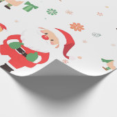 子供エルフ クリスマス包装紙 ラッピングペーパー (角)