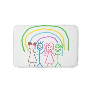 子供カスタムスケッチKids Artworkを次の値に変更 バスマット