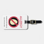 子供カスタム卵アレルギー緊急事態 ラゲッジタグ (正面横)