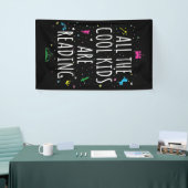 子供カッコいいはみんな読私だ 横断幕 (トレードショー)