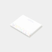 子供カラフルの名前を持つ小さなハート投稿ノート ポストイット (アングル)