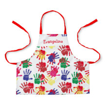 子供カラフルの絵を描指紋