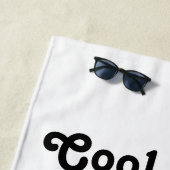 子供クールが空手を練習 ビーチタオル (インサイチュ)