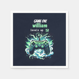 子供クールのゲームのレベルを5歳の誕生日まで スタンダードカクテルナプキン