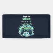 子供クールのゲームのレベルを5歳の誕生日まで 横断幕 (横)