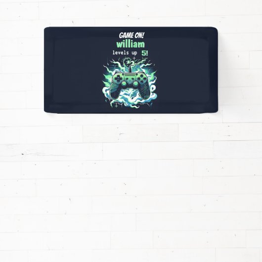 子供クールのゲームのレベルを5歳の誕生日まで 横断幕 (インサイチュ)