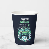 子供クールのゲームのレベルを5歳の誕生日まで 紙コップ (裏面)