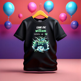 子供クールのゲームのレベルを5歳の誕生日まで Tシャツ