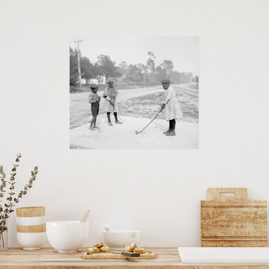 子供ゴルフ, 1905 ポスター (キッチン)