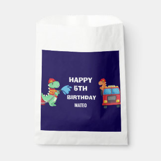 子供ダイノ消防士誕生日 f フェイバーバッグ