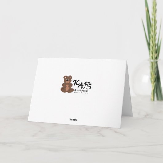 子供テディベア カード (裏面)