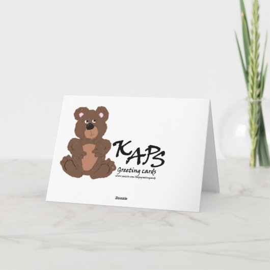 子供テディベア カード (裏面)