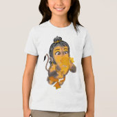 子供ハヌマーンTシャツ トライブレンドTシャツ (正面)