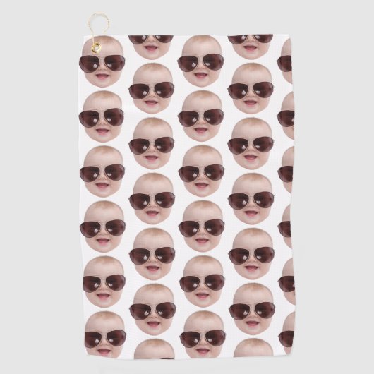 子供パーソナライズされたとのパパのためのゴルフギフト恋人ギフト ゴルフタオル (正面)