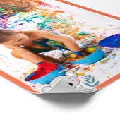 子供パーソナライズされたのアートワーク ポスター (角)