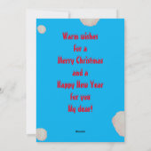 子供パーソナライズされたのクリスマスグリーティングカード シーズンカード (裏面)