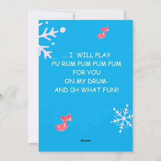 子供パーソナライズされたのクリスマスグリーティングカード シーズンカード (裏面)