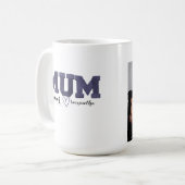 子供パーソナライズされたの名前の刺繍された母の日 コーヒーマグカップ (正面左)