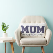 子供パーソナライズされたの名前の刺繍された母の日 ランバークッション (椅子)