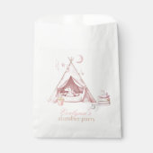 子供パーソナライズされたの眠りバースデーパーティー フェイバーバッグ (正面)