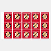 子供パーソナライズされた卵アレルギーのシンボルNo Egg ラベル (シート)