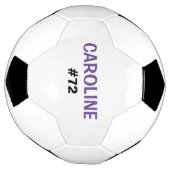 子供パーソナライズされた名とジャージー番号 サッカーボール (回転)