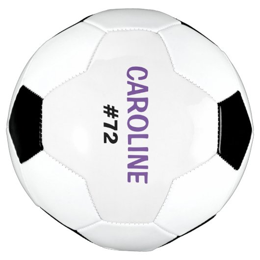 子供パーソナライズされた名とジャージー番号 サッカーボール (回転)