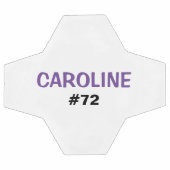 子供パーソナライズされた名とジャージー番号 サッカーボール (フラット)