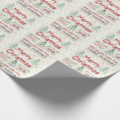 子供パーソナライズされた名の折り返し紙 ラッピングペーパー (角)