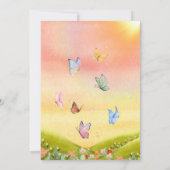 子供パーソナライズされた妖精の悲嘆の手紙 招待状 (裏面)