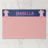 子供パーソナライズされた達は大きく描く ペーパーパッド (正面)