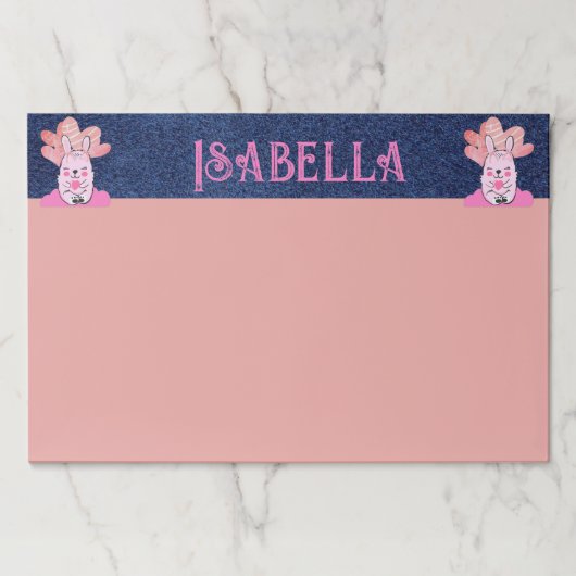 子供パーソナライズされた達は大きく描く ペーパーパッド (正面)