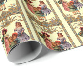 子供ビクトリアンヴィンテージアート ラッピングペーパー (ロールコーナー)