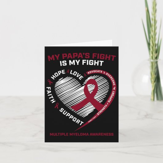 子供ブルゴーニュ血液がんパパ多発性骨髄腫A カード (正面)