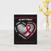 子供ブルゴーニュ血液がんパパ多発性骨髄腫A カード (黄色い花)